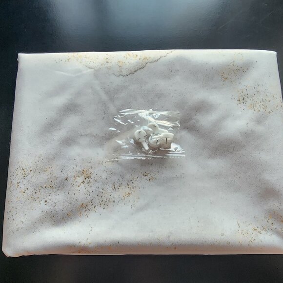 LARGE Marble Pattern Fabric Wall Hanging Tapestry Gray & Gold 70.8 X 90.5 inches - Picture 7 of 10